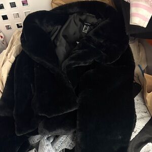 Forever 21 Black Teddy Jacket